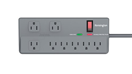 Kensington Guardian 8-Outlet, 6-Feet Cord, & 1080 Joules Premium Surge Protector (K38218NA)