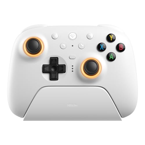 8Bitdo Ultimate 2 Wireless Controller for PC, Apple, Steam & Android, White