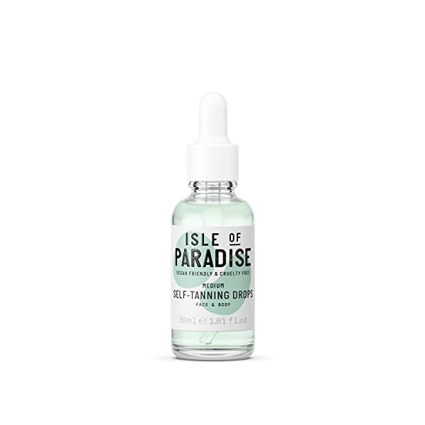 Isle of Paradise Self Tan Drops Medium (30 ml) Add Self Tanning Drops to Skin Care Natural Ingredients & Vegan