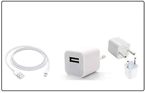 Croiky Fast Charging Adapter with USB Cable Compatible for All iPhone/ipad Devices (Charger+Cable)
