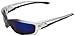 Edge Eyewear SK118 Kazbek Safety Glasses, Black with Blue Mirror Lens primary