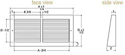 Imperial RG0312 14 x 6 2-Inch Projection Baseboard