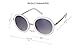 GAMT Retro Round Coating Vintage Oversized Polarized Sunglasses Round Mental Frame White