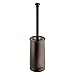 iDesign Olivia Metal Toilet Bowl Brush and Holder for Bathroom Cleaning and Storage, 4.25