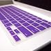 TOP CASE Purple Keyboard Silicone Cover Skin Compatible with MacBook 13-Inch Unibody (A1342/WHITE) with TOP CASE Mouse Pad