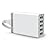 Anker 40W 5-Port Family-Sized Desktop USB Charger with PowerIQ? Technology for iPhone 5s 5c 5; iPad Air mini; Galaxy S5 S4; Note 3 2; the HTC One (M8); Nexus and More (White) by hotfuleco