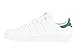 adidas Originals Men's Stan Smith Vulcanized Sneaker, White/White/Green, 9