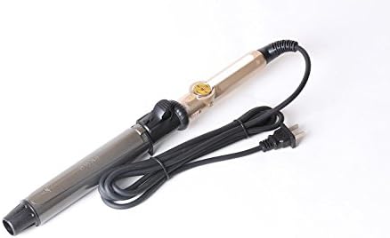 MINFAN Curling Iron with Tourmaline Ceramic Coating Hair Curling Wand , golden handle 32