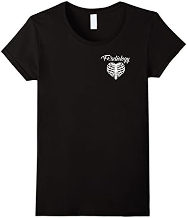 Women's Rad Tech's Have Big Hearts, Radiology Tech Ribs T-Shirt XL Black
