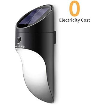 Neporal Solar Lights Outdoor LED 2 Brightness Modes Wall Mounted Motion Sensor Light Outdoor Wireless Waterproof Outdoor Porch Lights for Garden Yard Garage Stair and Patio