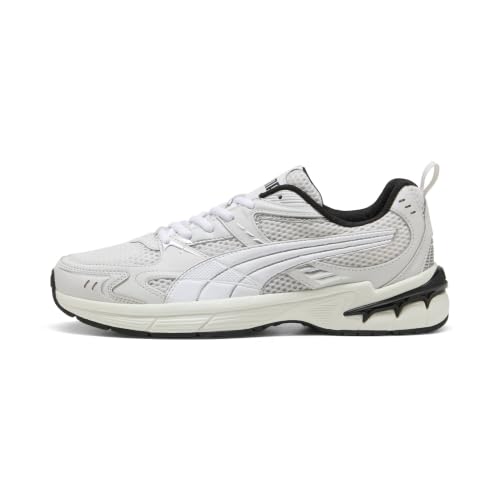 Tenis Unisex Milenio Tech 2000, Color Gris Pluma, Blanco y Plateado, Talla 36, Pluma Gris Puma Blanco Puma Plata, 40 EU