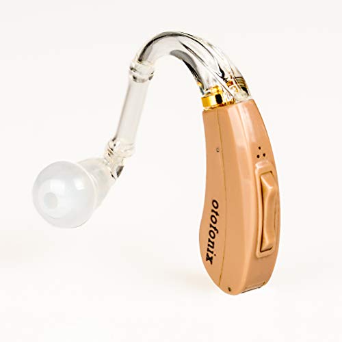 Otofonix Encore Hearing Aid Amplifier to Assist Hearing for Adults and Seniors (Left Ear, Beige)