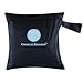 Charlie Banana Baby Waterproof Reusable and Washable Tote Bag for Diapers and Swimwear, Black Blue