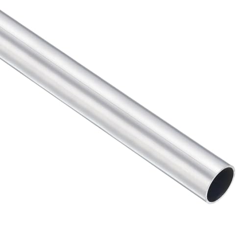 TA-VIGOR 1Pc 6063 Aluminum Round Tube, 16mm OD 14mm ID 300mm Length Metal Seamless Straight Tubing Aluminum Pipe for Home Furnishing, Machinery, DIY Handicraft
