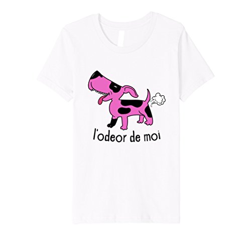 Kids L'odeor de moi - Funny Dog T-Shirt - Premium Fashion Tee 10 White