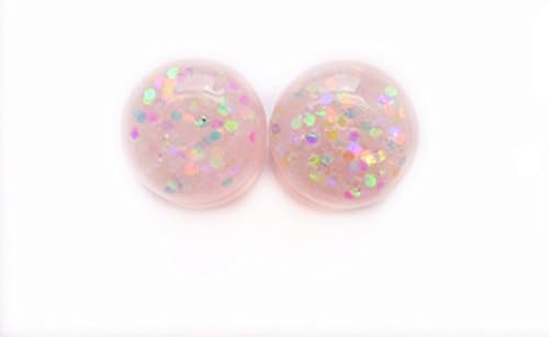 Handmade Iridescent Rose Quartz Stone Plugs - 8g, 6g, 4g, 2g, 0g, 00g, 1/2, 9/16, 5/8, 3/4 inch