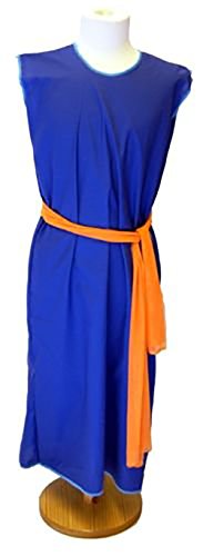 World Book Day-Egypt-Rome-Greek-Egyptian SLAVE GIRL BLUE DRESS with ORANGE SASH Child's Costume - All Ages