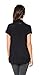 Free to Live Women's Lightweight Short Sleeve Criss Cross Pullover Nursing Top Black
