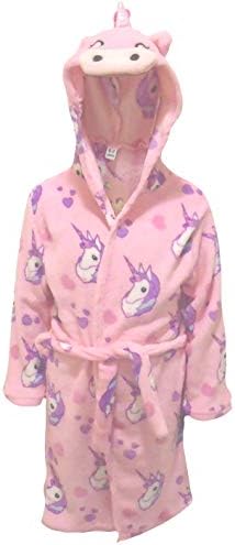 Thingimijigs Unicorn Girls Hooded Fleece Feel Dressing Gown