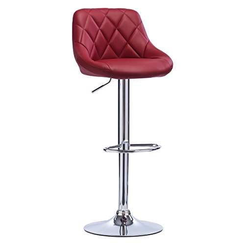 WOLTU BH23bd-2 Barhocker Tresenhocker, Gute gepolstert, Kunstleder, Höhenverstellbar, Drehbar, 11 Farben, 2 x Hocker… – Bild 5