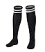 2 Pairs Soccer Shin Guards & 2 Pairs Soccer Socks for Adults and Teenagers, Protective Gear Soccer Equipment for Kids, Boys, Girls