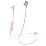 Bluetooth Headphones Mijiaer M5 Wireless Earbuds Earphones AptX HiFi Stereo Headset with Microphone, Sport Ear-hook for Running for iPhone, Samsung, Sony(Rose Gold)