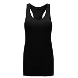 OThread & Co. Women's Basic Solid Scoop Neck Racerback Sports Tank Top