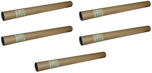 Earth Hugger Kraft 3" x 36" Mailing Tube, 12 Pack (37022-EH) (Вundlе оf Fіvе)