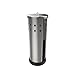Lavish Home Freestanding Paper Holder Canister-Toilet Tissue Bathroom Storage with Rust Resistant Chrome Polished Stainless Steel, 5.5