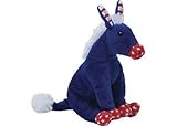 Ty Beanie Babies 2.0 Lefty Patriotic Blue Donkey