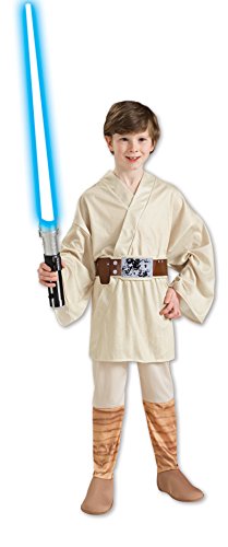 Luke Skywalker Kids Costume, Large, Beige