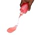 Vestil BTL-RC-8 Low Density Polyethylene (LDPE) Round Squeeze Dispensing Bottle with Removable Red Cap, 8 oz Capacity, Clear