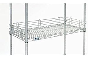 Nexel Wire Shelf Ledge, 36"W x 4"H, Chrome