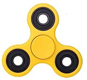 Christmas Concepts® - Exclusive Yellow & Black Fidget Hand Spinner - Stress Reducer, Stress Relief, Autism - Spin Time 1-3 Minutes