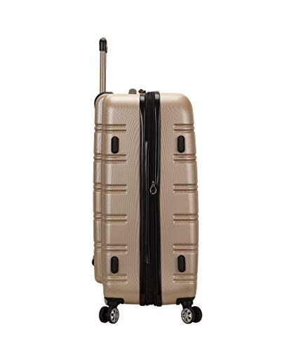 Rockland Melbourne Hardside Expandable Spinner Wheel Luggage, Champagne, 2 Piece (20/28)