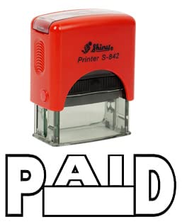 Printtoo Paid Self Inking Rubber Stamp Custom Shiny Office Stationary Stamp