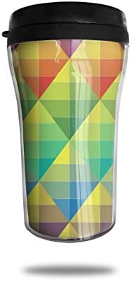 OUYouDeFangA Graphics Square Travel Coffee Mug 3D Printed Portable Vacuum Cup,Insulated Tea Cup Water Bottle Tumblers For Drinking With Lid 8.54 Oz (250 Ml)