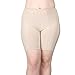 Undersummers Classic Shortlette: Anti Thigh Chafing Slip Shorts for Under Dresses(Large, Ecru)