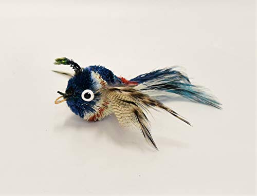 Litterboy Blue Striped Flyer Bird Attachment - Fits Popular Wand Toys