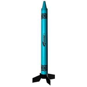 Estes Atomic Aqua Crayon Rocket