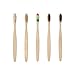 Bamboo Toothbrush Biodegradable Eco-Friendly Toothbrush Soft bristles on Travel Toothbrush (5pack)