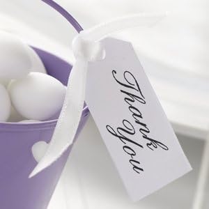 Thank you luggage tags - Wedding Favours - white - pack of 10
