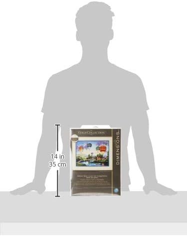 Dimensions "Balloon Glow" Counted Cross Stitch Kit, Multi-Colour, 41 x 30 cm, multi-colored - Image 4