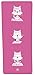 SweetLime Eco-Friendly Kids Yoga Mat - Cat (Pink) | Non-Toxic | Non-Slip | No PVC | Cute Yoga Characters | by