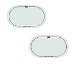 Clapbox Leo Double Pedal Patch - Pack of 2, White Nylon - Bass drum protection