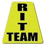 Firefighter Helmet Tetrahedron Fire Helmet Stickers - RIT Team - Rapid Intervention Team Tetrahedron