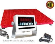 Triner Scale TSM10-45-B Floor Scale, 10,000 x 2 lb Capacity, 4' x 5' Deck, TS-700 MS NTEP Indicator