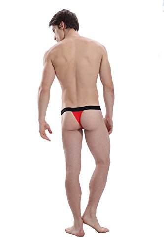 ARCITON Men's Sexy Low Rise Jock Strap Thong Pack of 7 US XS/with Tag S(Waist: 26"- 29") 7 Colors/Pack 4002DD