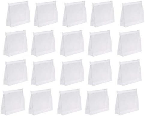 sansheng 20 PCS Mini Small PVC Transparent Plastic Cosmetic Organizer Bag Pouch With Zipper Closure for Vacation Travel, Bathroom and Organizing Waterproof Makeup Bag 1 sansheng 20 PCS Mini Small PVC Transparent Plastic Cosmetic Organizer Bag Pouch With Zipper Closure for Vacation Travel, Bathroom and Organizing Waterproof Makeup Bag