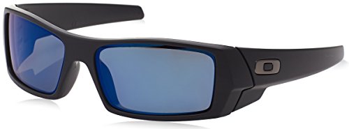 Oakley Men s Gascan 26-244 Iridium Polarized Rectangular Sunglasses, Matte Black /Ice, 60mm